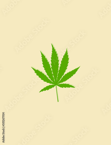 cannabis leaf vector illustration weed vector