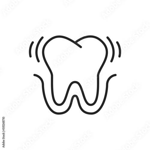 Tooth extraction icon. High quality black vector illustration.