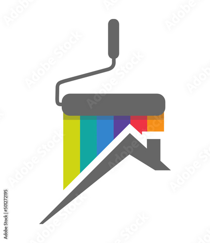 peintre artisan logo