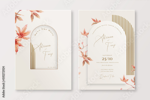 Vintage Wedding Invitation Template