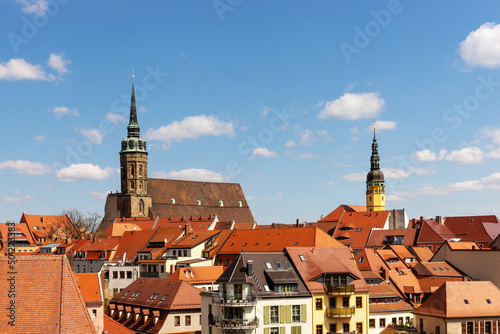View of the city of Bautzen in Saxony. Germany