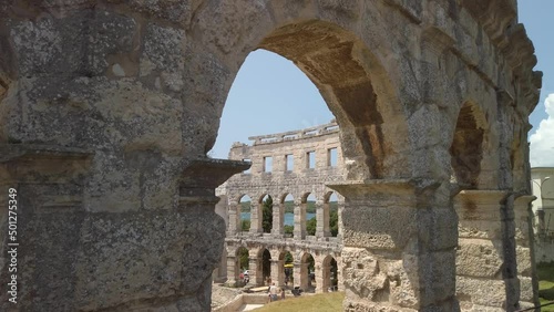 The Roman Amphitheatre, or Arena in Pula, Croatia photo