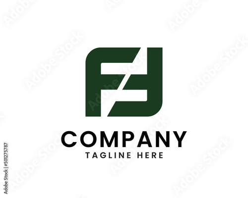 letter F F logo company