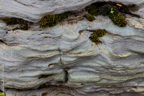 Colorful Rock Layers. Stone texture and background. Abstract of stone. Uneven surface stone. Nature.
