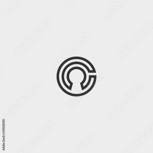 c lock logo or security logo