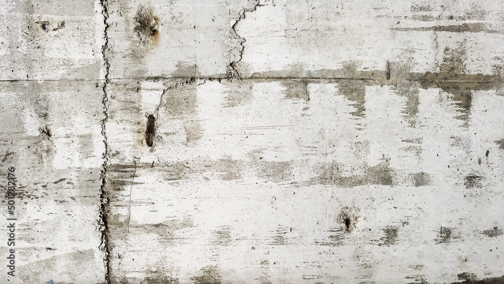 Obraz premium Concrete cement cracked wall texture for background 