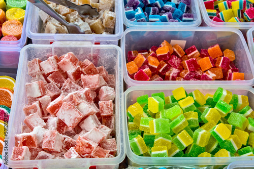 Various jelly soft candies