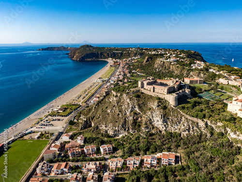 Milazzo, Sicily, Italy. Aerial drone view. photo