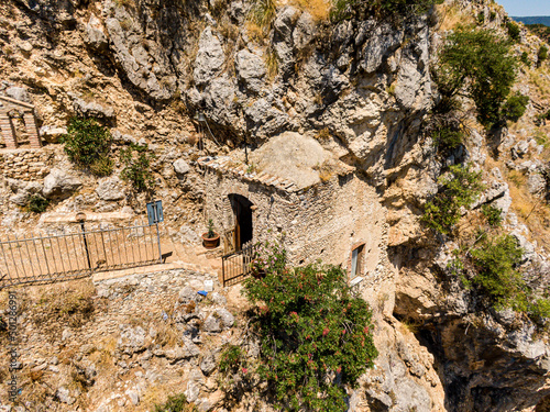 Stilo, Calabria, Italy. Aerial drone view. photo