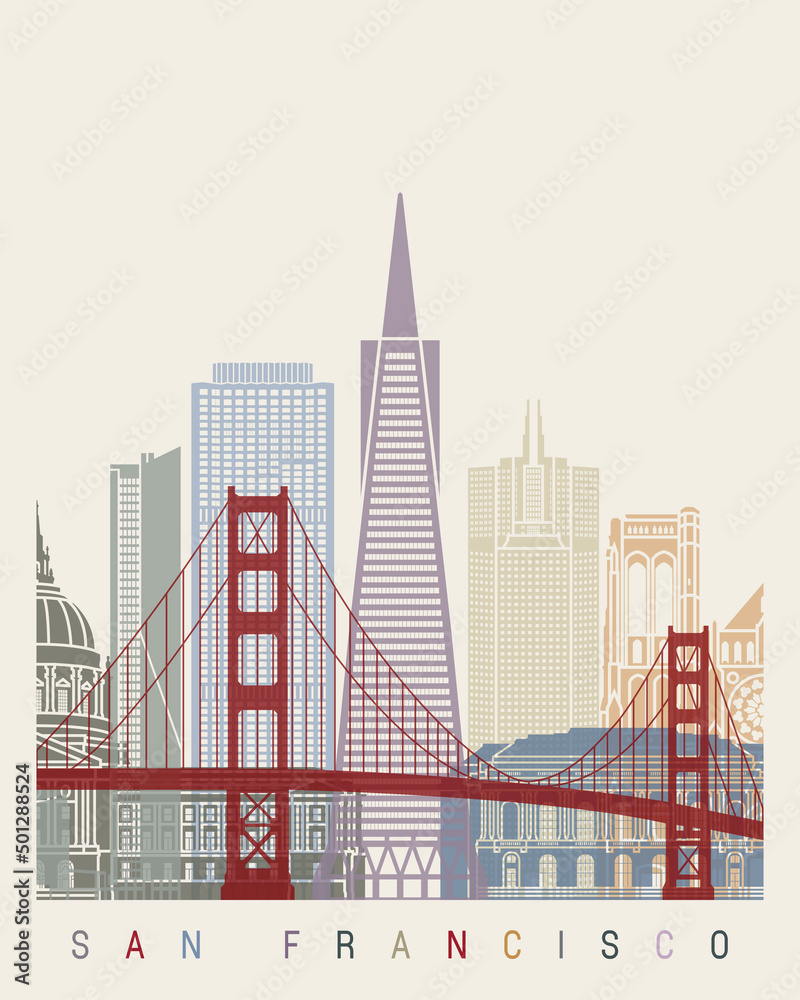 San francisco skyline poster