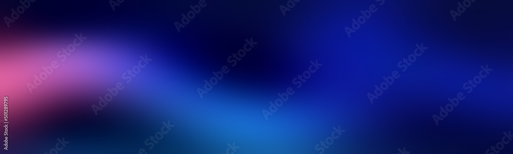 Wide design business promotion deep purple blue. Pattern for design, copy space dark blue. Multicolor blur background.