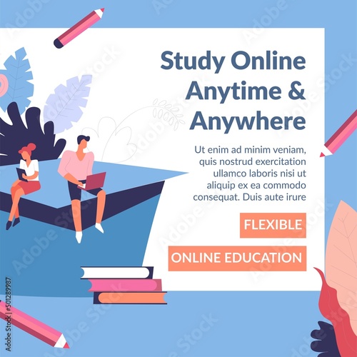 Study online, anytime and anywhere flexible web
