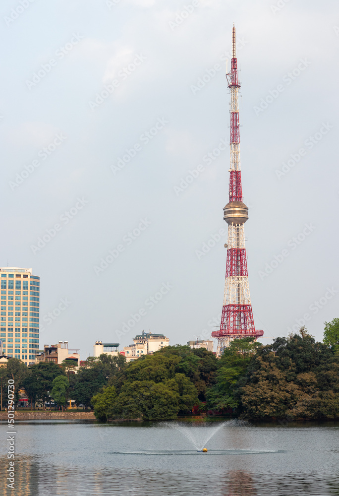 Obraz premium Radio Tower in Hanoi, Vietnam.