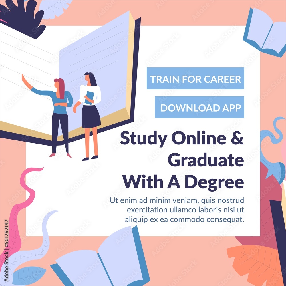 Study online and graduate with degree, education Study online and graduate with degree, education