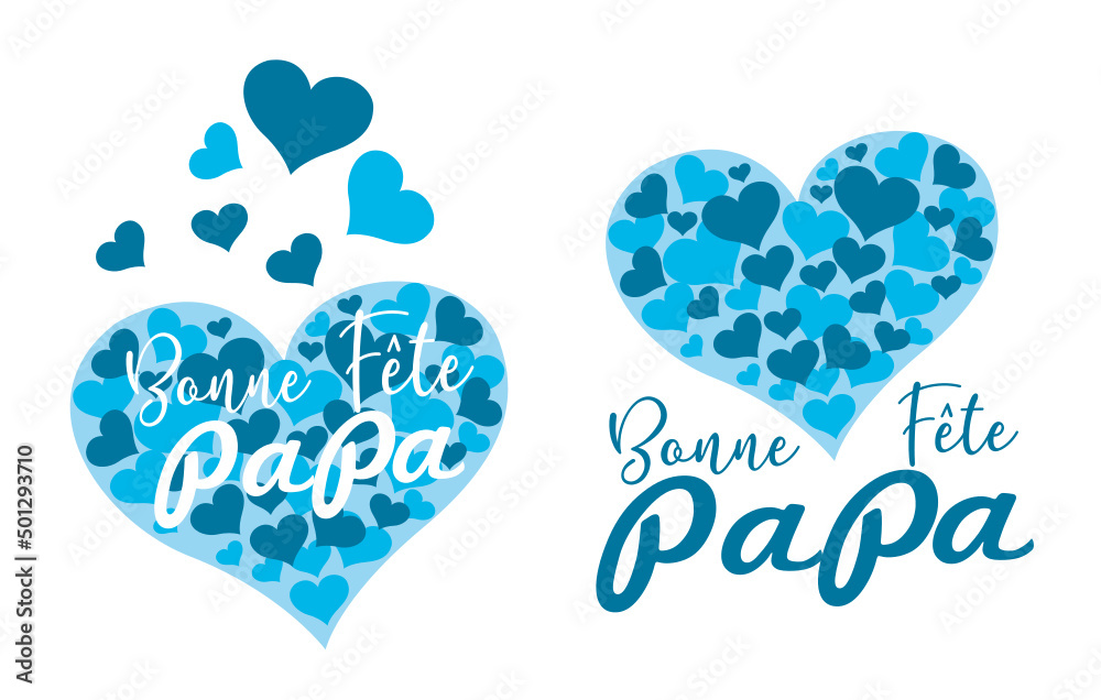 Bonne fête papa ! message cœur pour la fête des pères