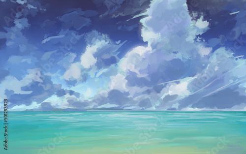 海と青空 © Iro Kasumi