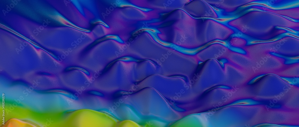 Obraz premium Abstract crystal background with refracting light and highlights in purple and yellow colors