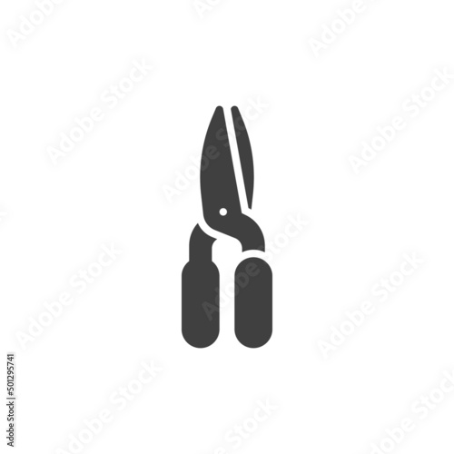 Hedge shears vector icon
