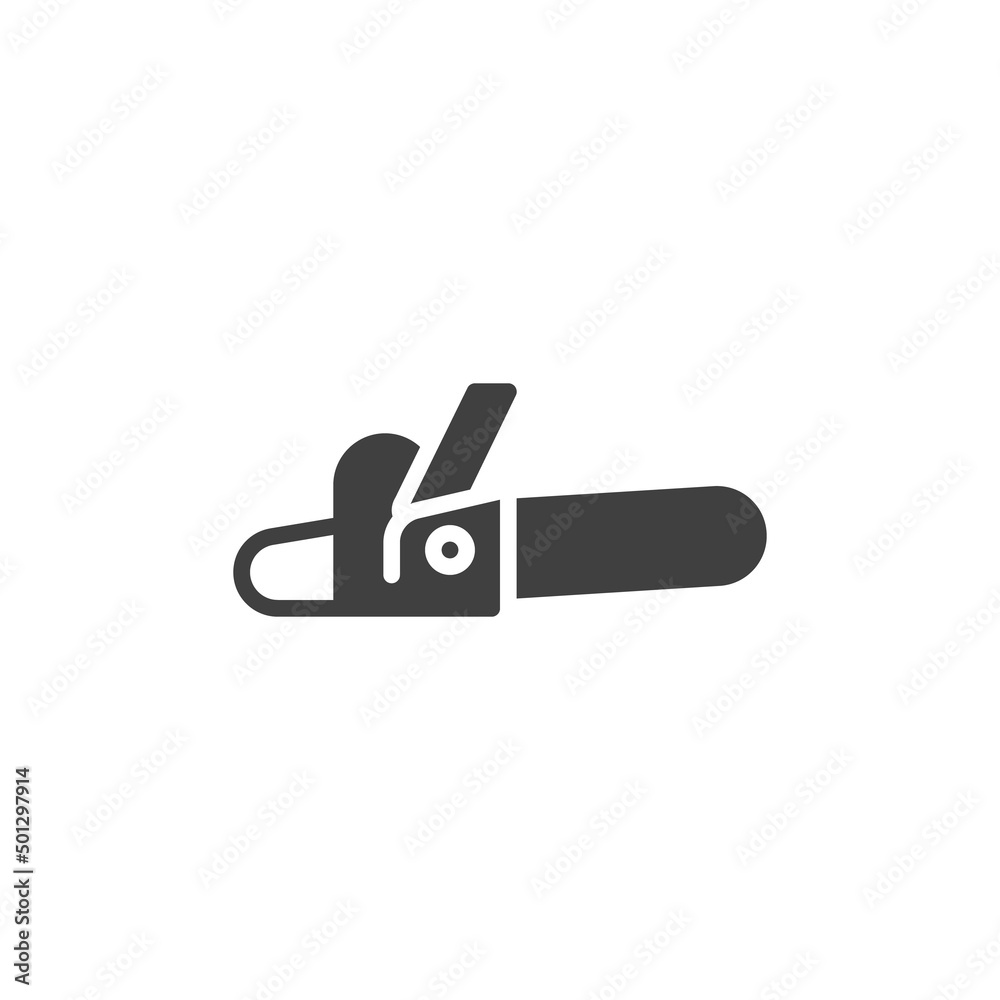 Chainsaw vector icon Chainsaw vector icon
