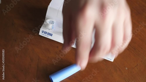 obese fat man preparing Semaglutide Ozempic injection to control blood sugar levels