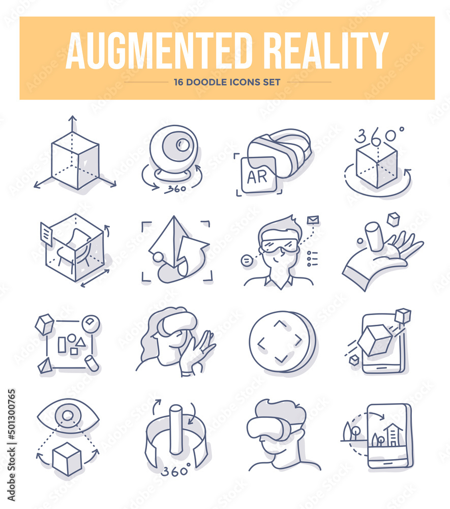 Augmented Reality Doodle Icons