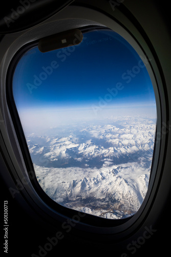 Vista aerea delle Alpi