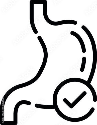 His stomach medical report is well