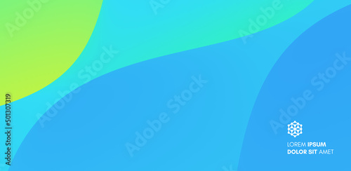 Abstract wavy background with modern gradient colors. Trendy liquid design. Motion sound wave. Vector illustration for banners, flyers and presentation.
