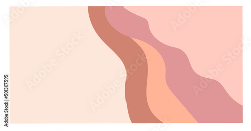 Artistic simple color modern abstraction in pastel shades, can be used as background