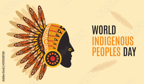 Indigenous Peoples Day Vector Poster