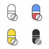 set of pills