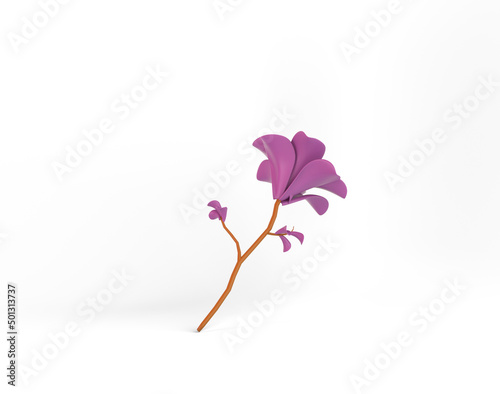  Cartoon Flower Left Side