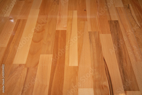  wooden planks with floor as background and texture