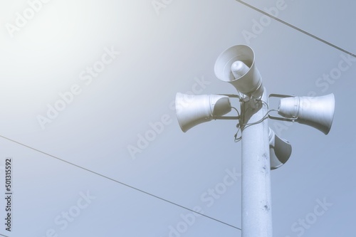 фотографія Public address system on the pole