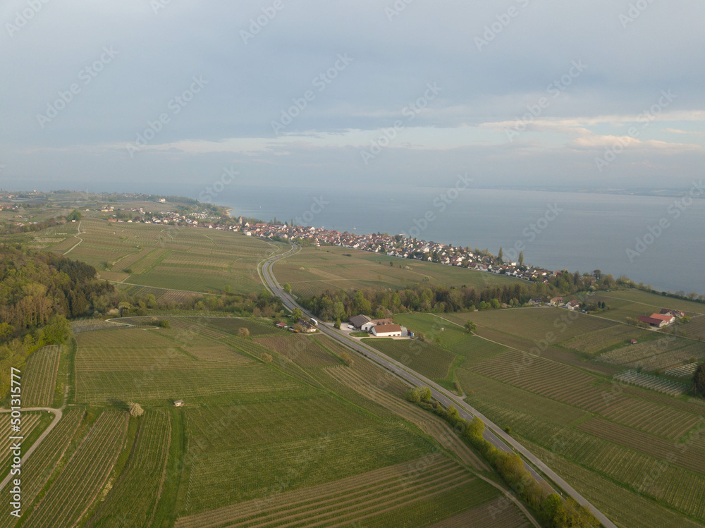 Fototapeta premium Hagnau am Bodensee - Luftbild - Drohne
