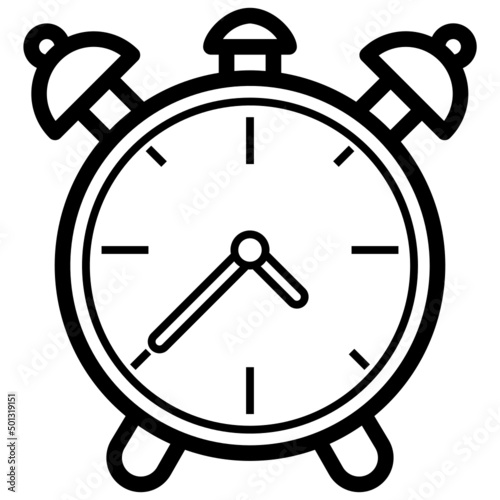 Alarm Clock line icon,linear,outline,graphic,illustration