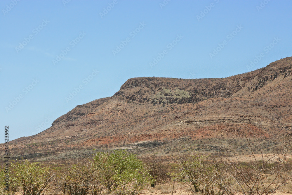 Arid landscape in Namibia