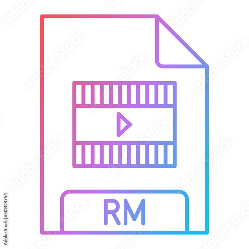 RM File Format Icon Design