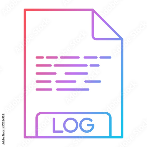 LOG File Format Icon Design