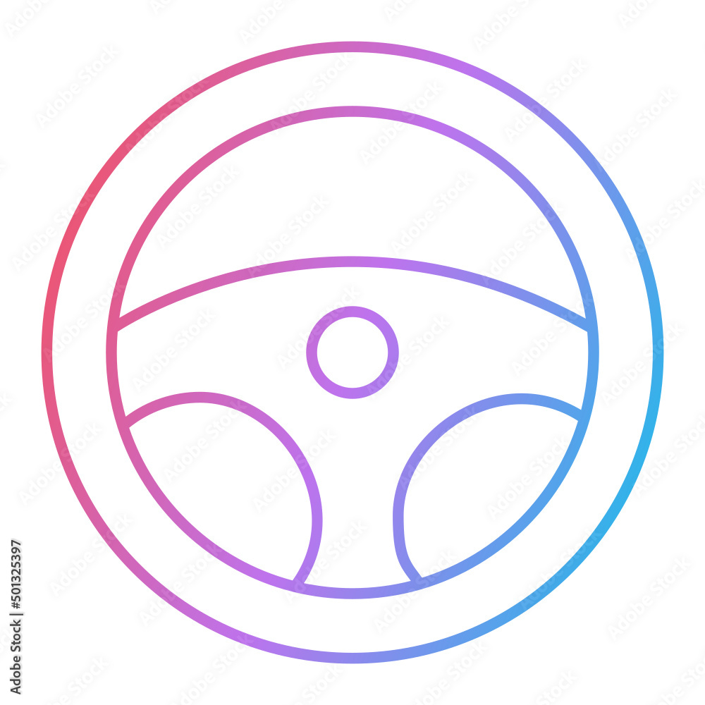 Steering Wheel Icon Design