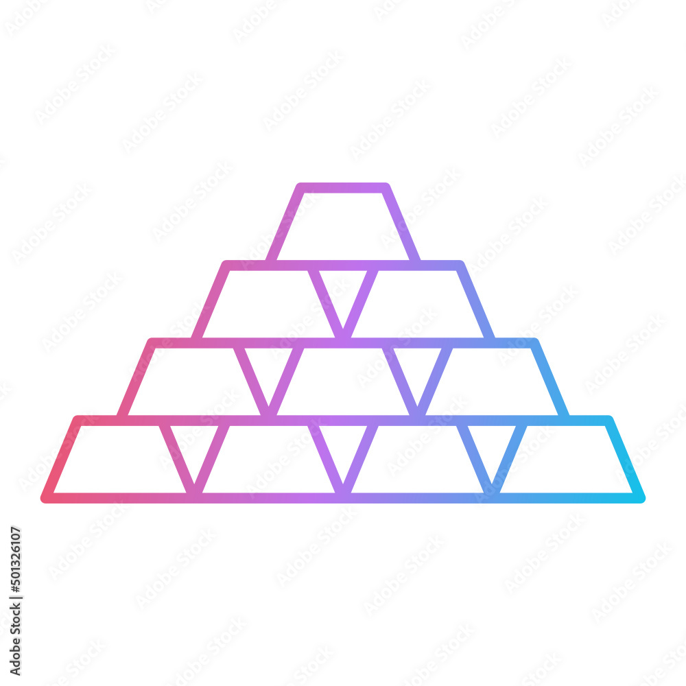 Gold Bars Icon Design Gold Bars Icon Design