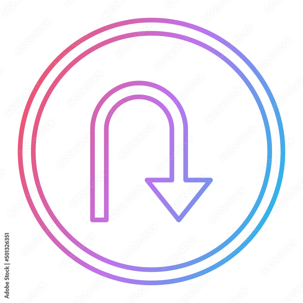 Turn Down Icon Design Turn Down Icon Design