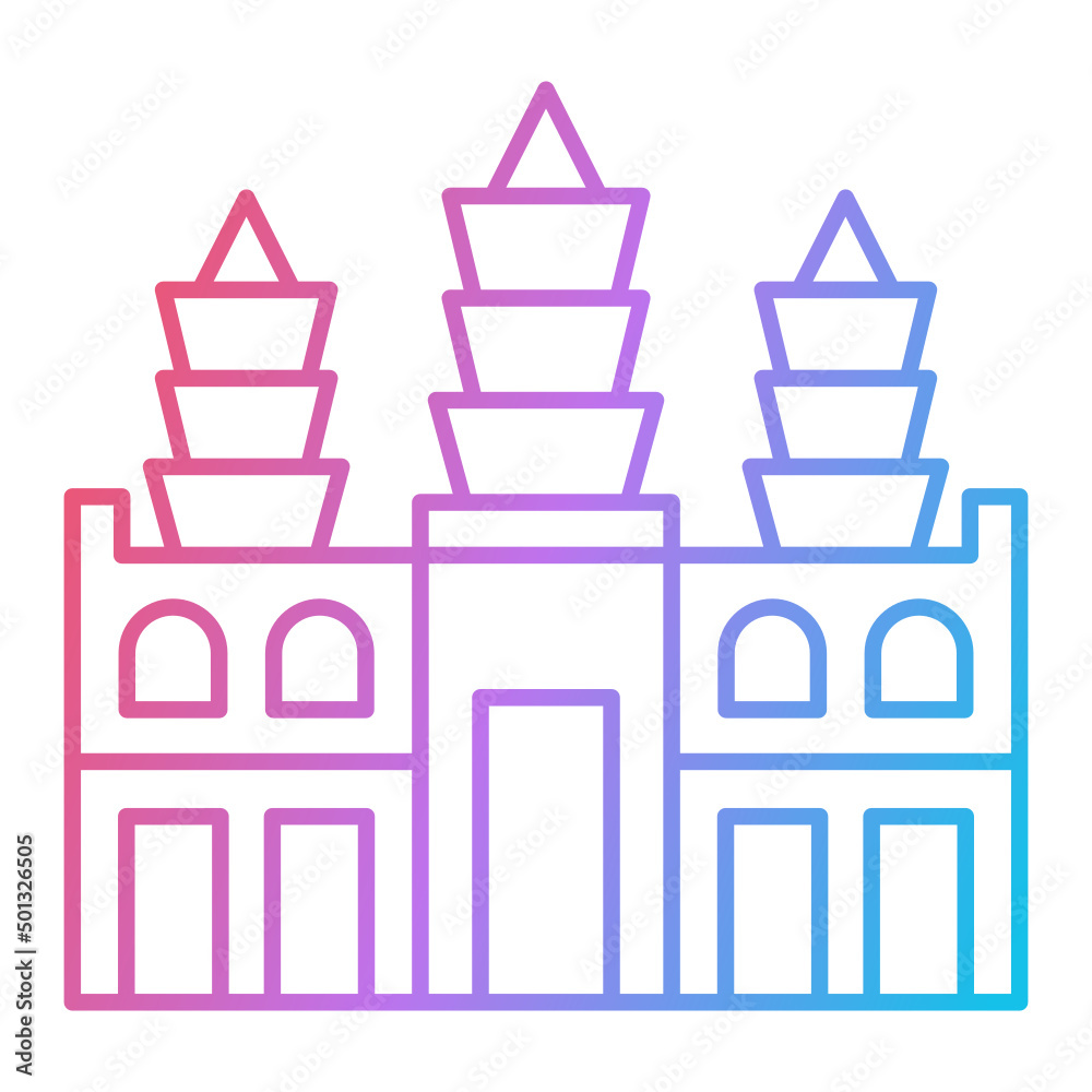 Angkor Wat Icon Design Angkor Wat Icon Design