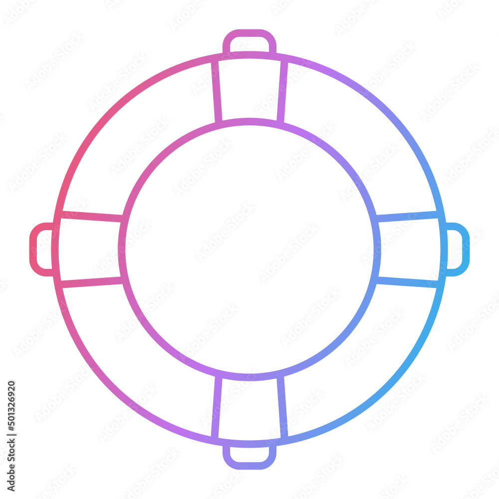 Life Buoy Icon Design
