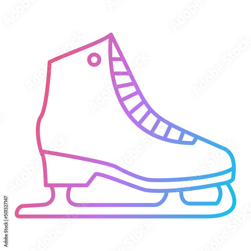 Ice Skates Icon Design