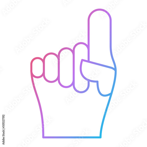 Foam Hand Icon Design
