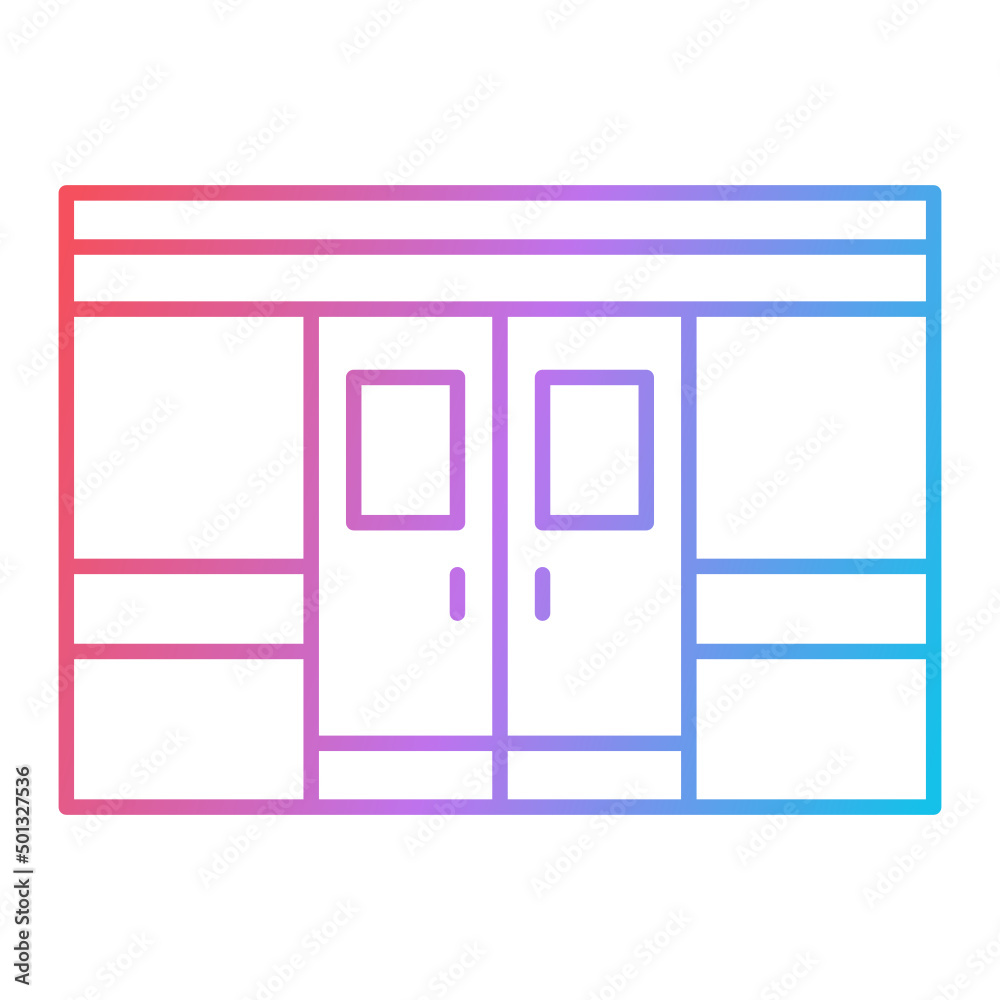 Train Door Icon Design Train Door Icon Design