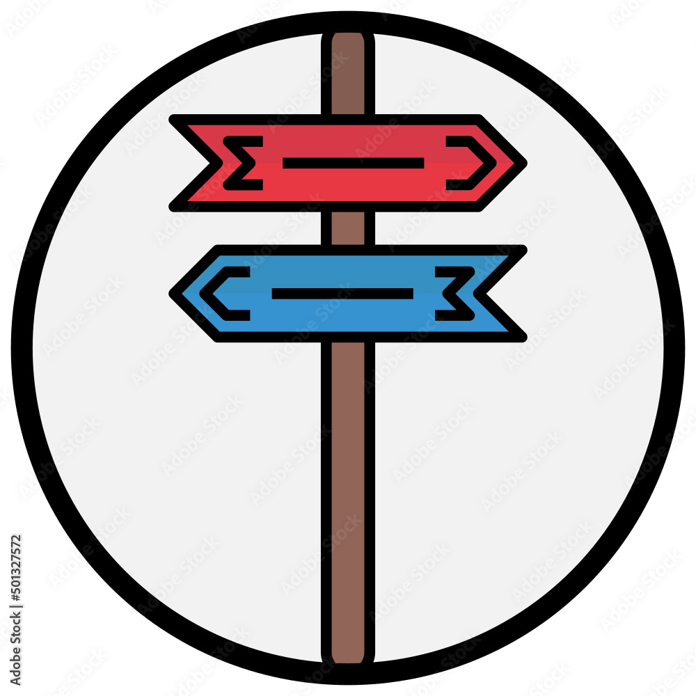 Signpost filled outline icon,linear,outline,graphic,illustration Signpost filled outline icon,linear,outline,graphic,illustration