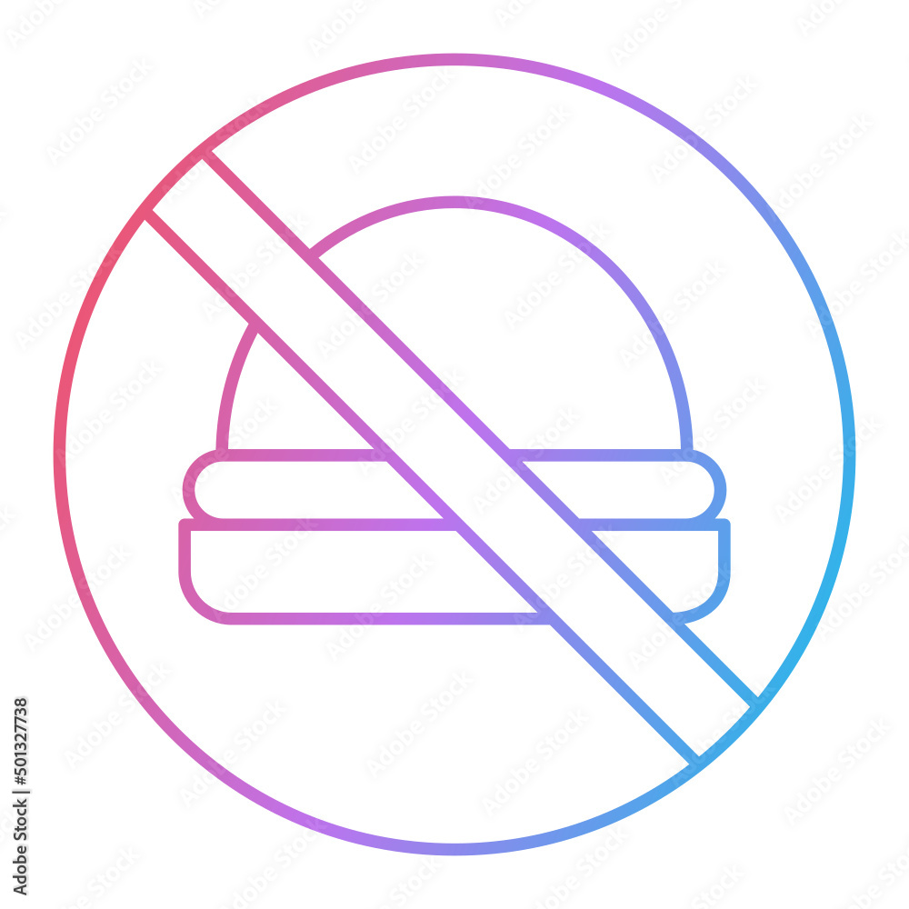 No Food Icon Design No Food Icon Design
