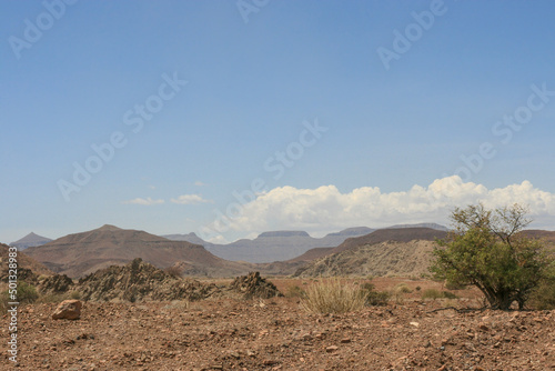 Arid landscape in Namibia